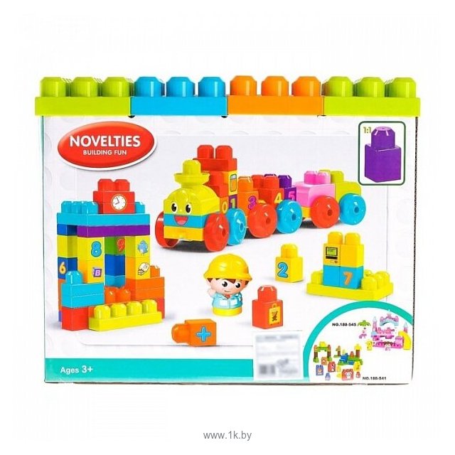 Фотографии Kids home toys Blocks Originality 188-501 Number Train Station