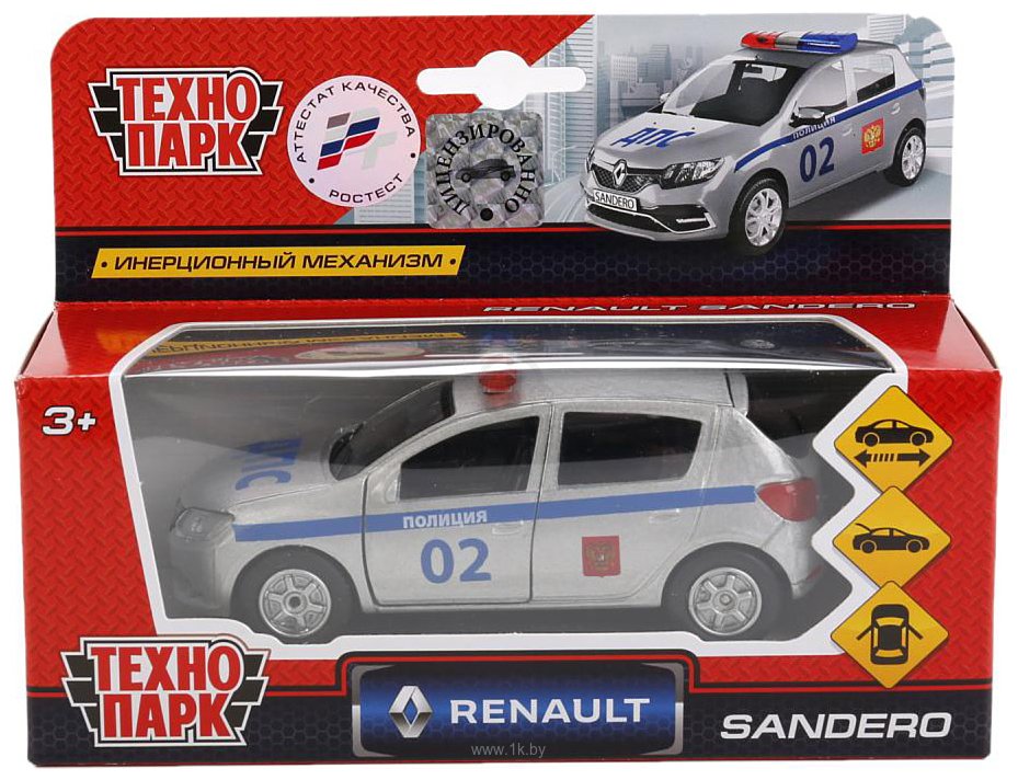 Фотографии Технопарк Renault Sandero Полиция SB-17-61-RS(P)-WB