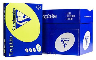 Фотографии Clairefontaine Trophee A4 80 г/кв.м 500 л 2977 (желтый неон)