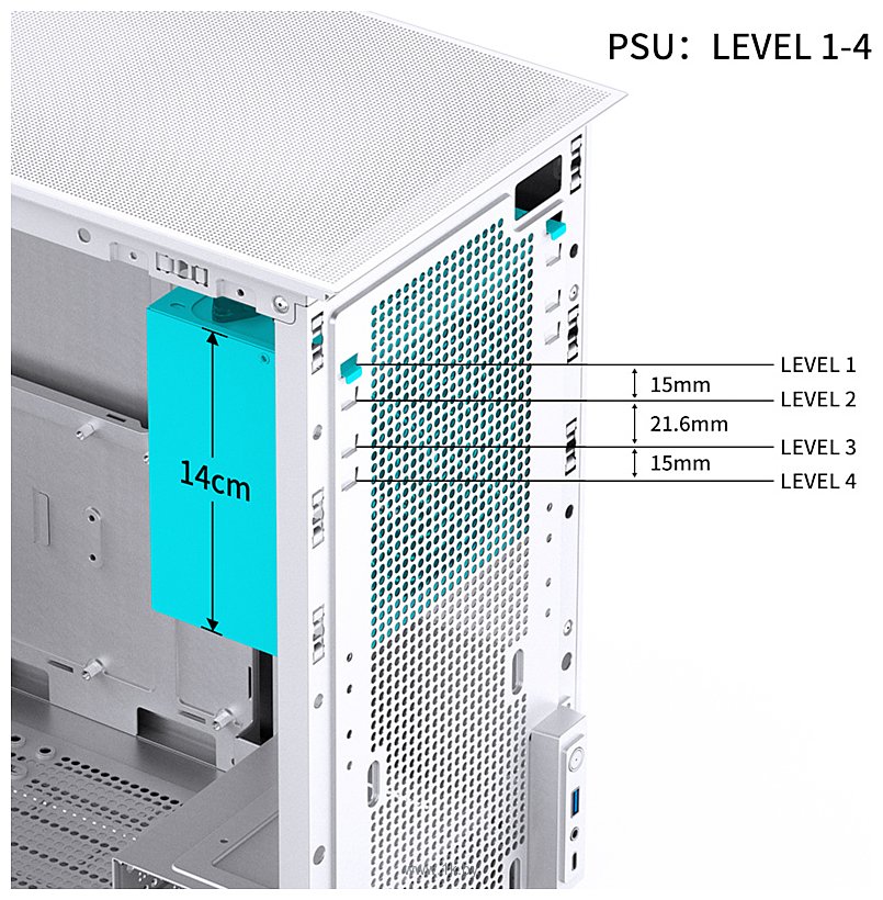 Фотографии Jonsbo D41 Mesh (белый)