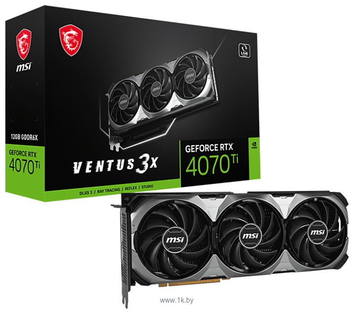 Фотографии MSI GeForce RTX 4070 Ti Ventus 3X E1 12G