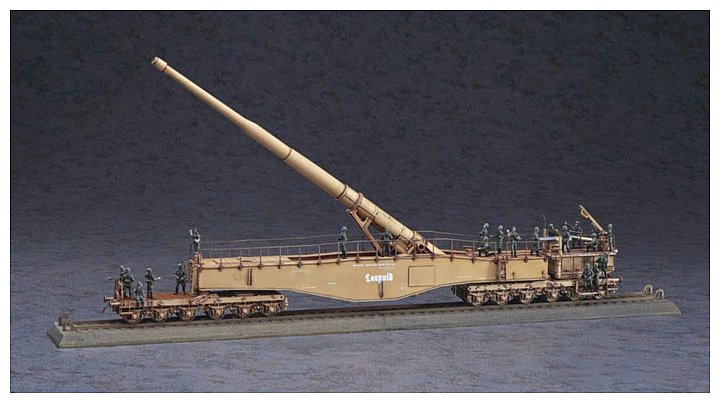 Фотографии Hasegawa Ж\д орудие German Railway Gun K5(E) Leopold w/Figure