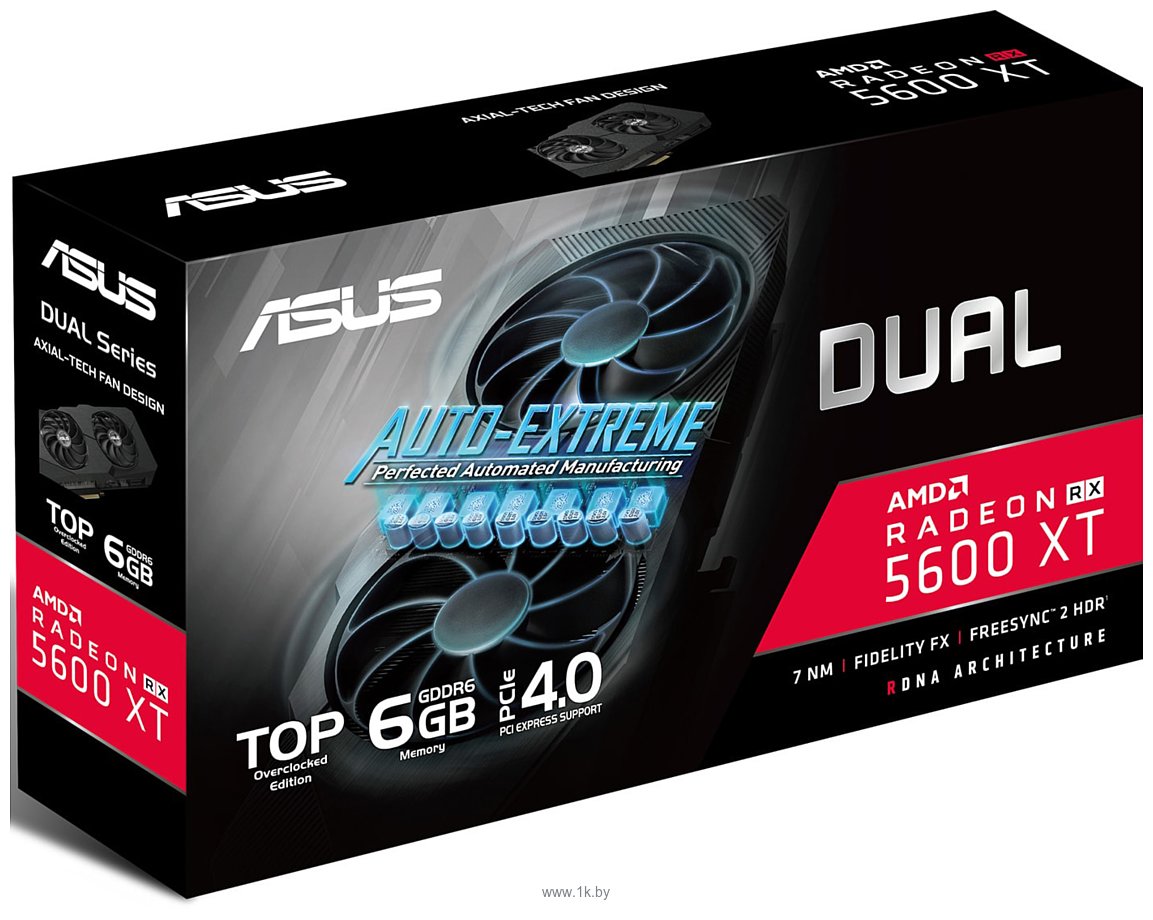 Фотографии ASUS Dual Radeon RX 5600 XT EVO 6GB (DUAL-RX5600XT-T6G-EVO)