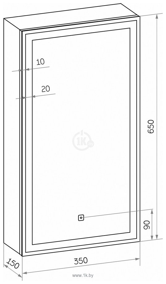 Фотографии Континент  Allure Led 35х65 (правый)