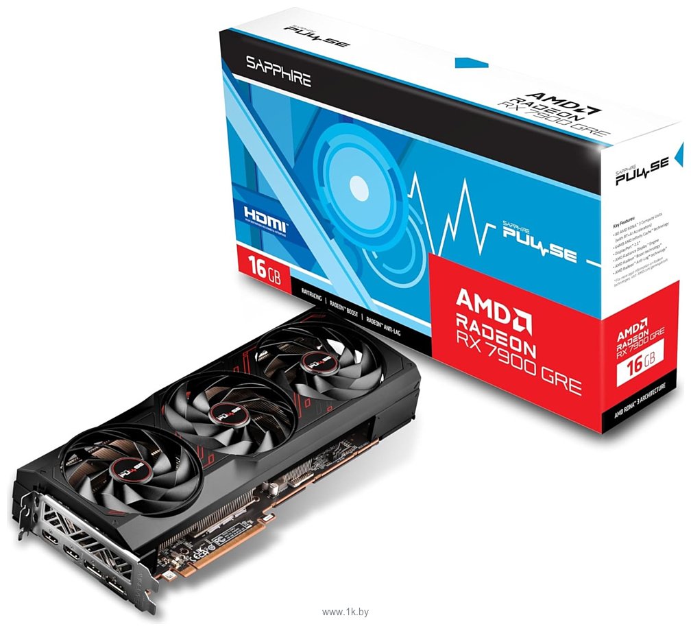 Фотографии Sapphire Pulse Radeon RX 7900 GRE 16GB (11325-04-20G)