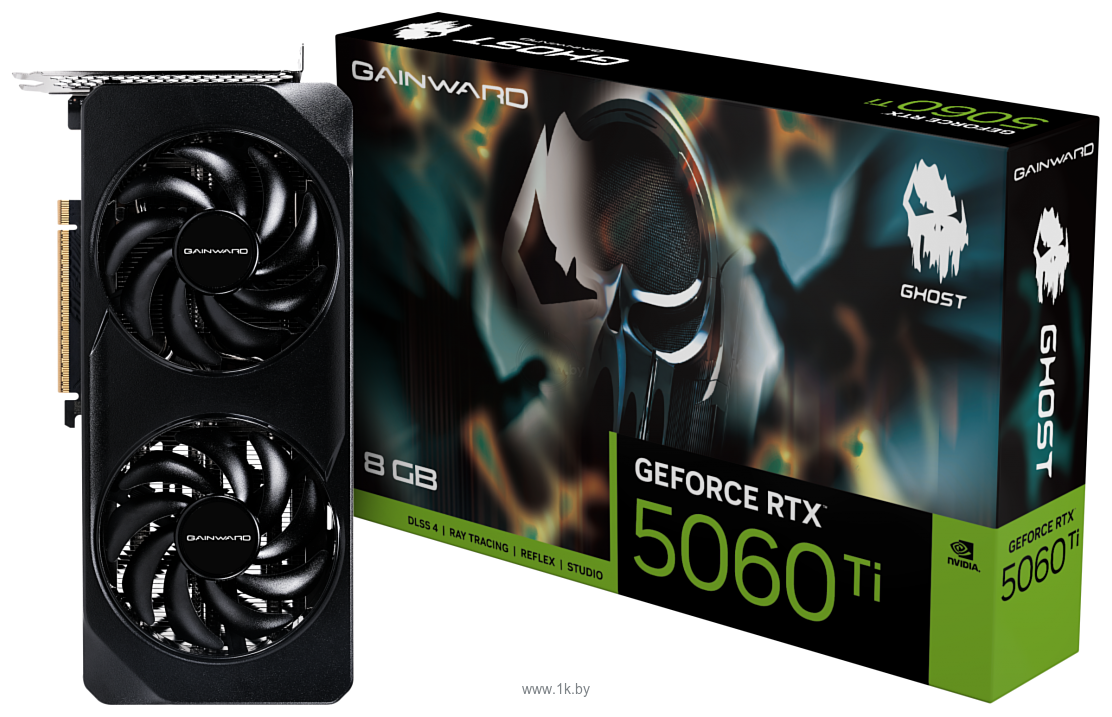 Фотографии Gainward GeForce RTX 5060 Ti Ghost 8GB (NE7506T019P1-GB2062B)