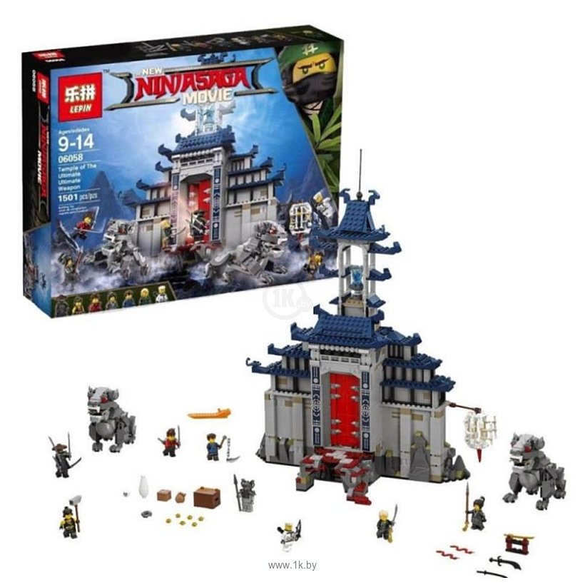 Фотографии Lepin NinjaGo 06058 Храм Последнего великого оружия аналог Lego 70617