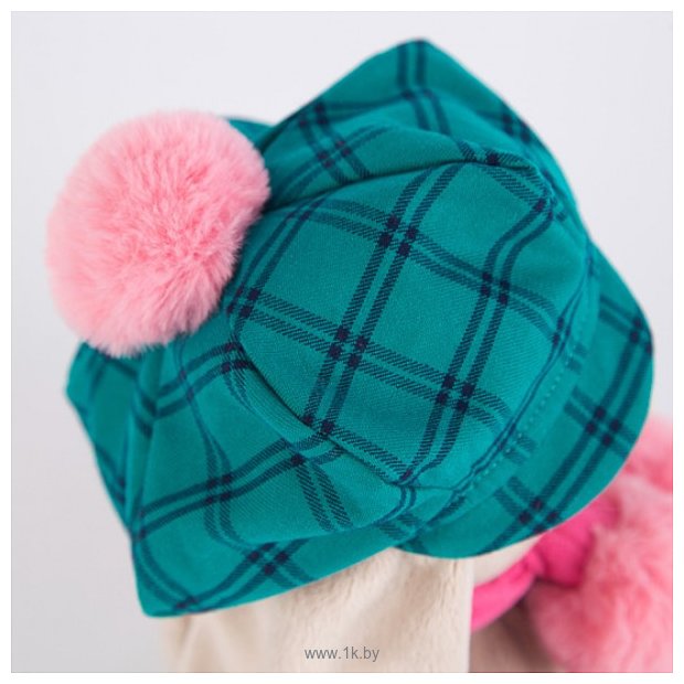 Фотографии Зайка Ми В зеленой кепке и розовом шарфе (18 см)