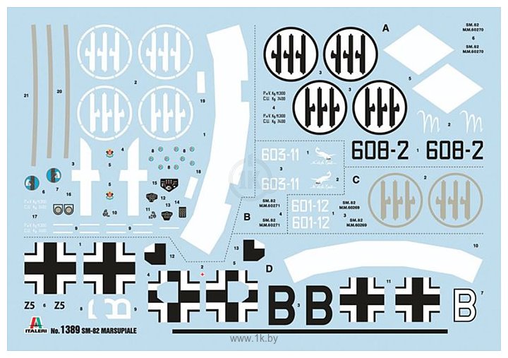 Фотографии Italeri 1389 Самолет SM.82 Marsupiale