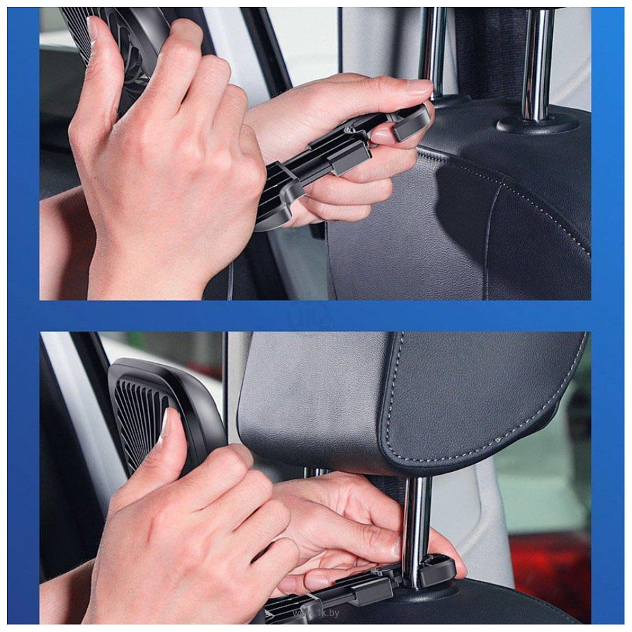 Фотографии Baseus Foldable Vehicle-mounted Backseat Fan (черный)