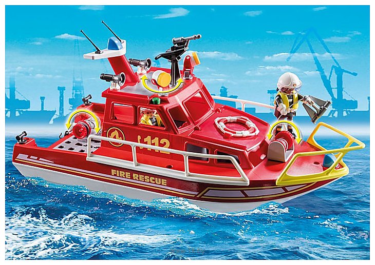 Фотографии Playmobil PM70147 Пожарно-спасательная лодка