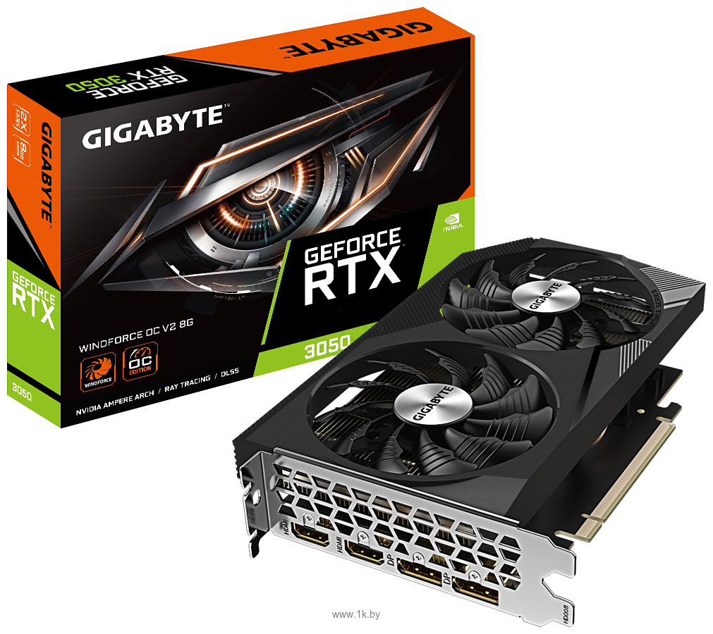 Фотографии Gigabyte GeForce RTX 3050 WindForce OC V2 8G (GV-N3050WF2OCV2-8GD)