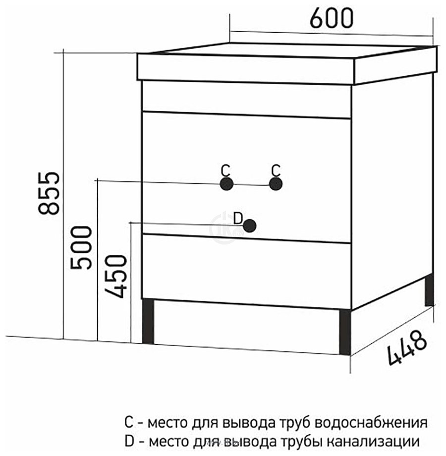 Фотографии Mixline Честер 60 551731 (бетон)