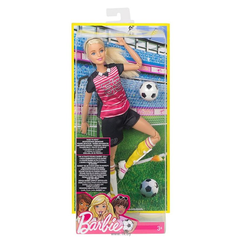 Фотографии Barbie Made To Move Doll - Soccer Player (DVF69)