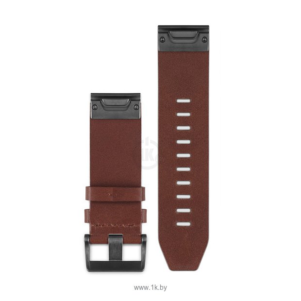 Фотографии Garmin QuickFit кожаный 26 мм для fenix 5X (коричневый)