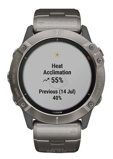 Фотографии Garmin Fenix 6X Pro Solar титановый с титановым браслетом