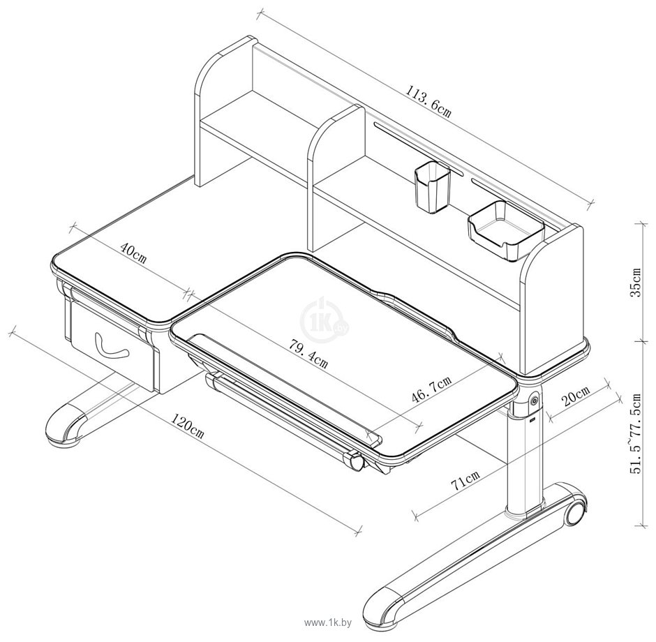 Фотографии Fun Desk Libro (серый)