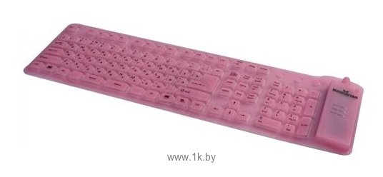 Фотографии Manhattan Roll-Up Keyboard 177566 Pink USB