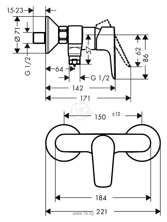 Фотографии Hansgrohe Talis E 71760140
