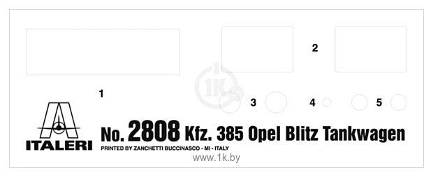 Фотографии Italeri 2808 Opel Blitz Tankwagen Kfz.385