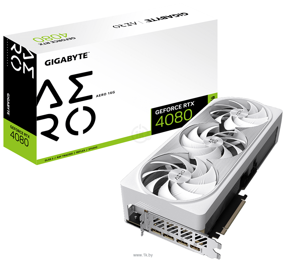 Фотографии Gigabyte GeForce RTX 4080 16GB Aero (GV-N4080AERO-16GD)