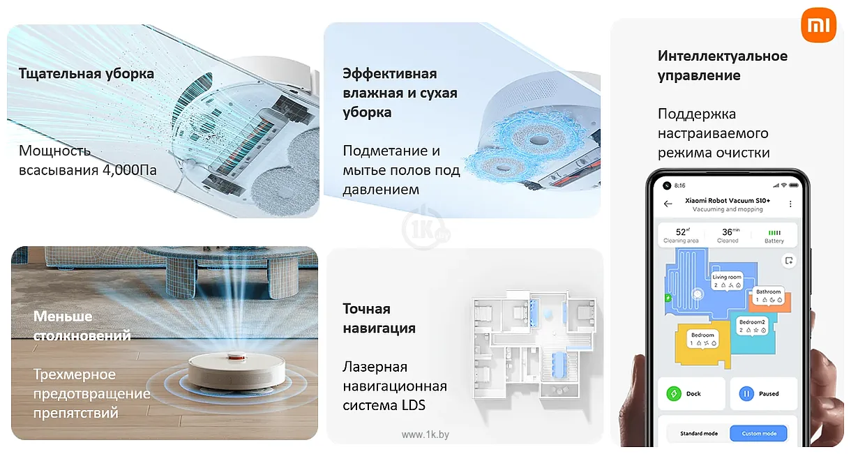 Фотографии Xiaomi Robot Vacuum S10+ (европейская версия, белый)