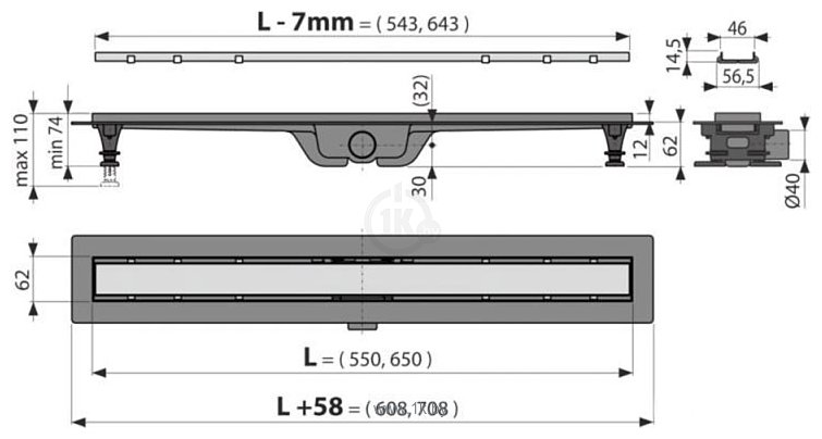 Фотографии Alcadrain APZ19-550