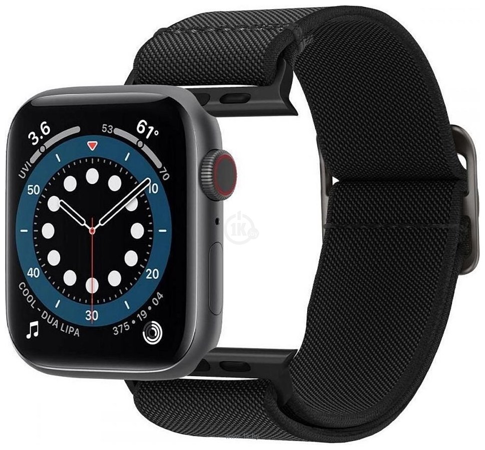 Фотографии Spigen Lite Fit для Apple Watch 49/45/44/42 мм (черный)