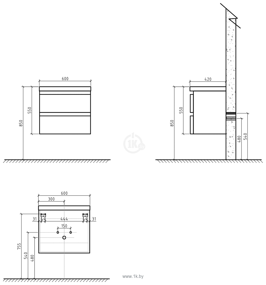 Фотографии BelBagno Energia-N-600-2C-SO-BL (bianco lucido)