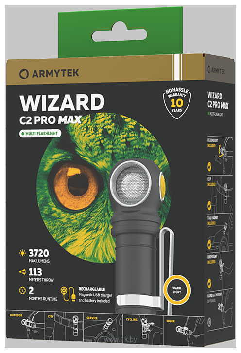 Фотографии Armytek Wizard C2 Pro Max Magnet USB (теплый)