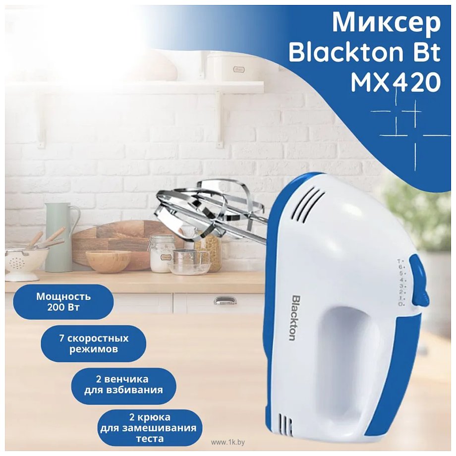 Фотографии Blackton Bt MX420 (белый/синий)