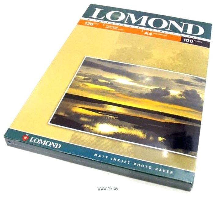 Фотографии Lomond матовая односторонняя A4 120 г/кв.м. 100 листов (0102003)