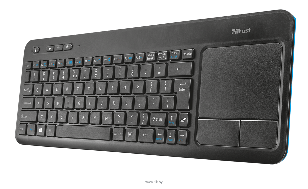 Фотографии Trust Veza Wireless Keyboard with touchpad black USB