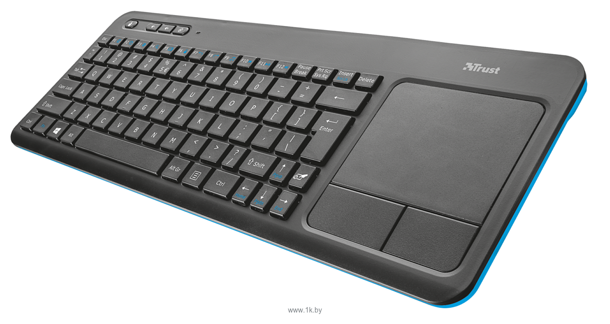 Фотографии Trust Veza Wireless Keyboard with touchpad black USB