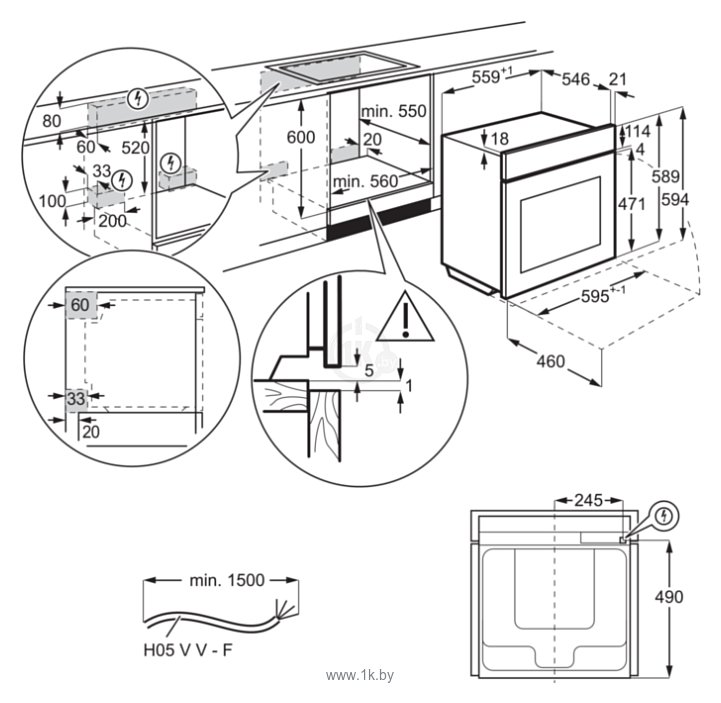 Духовой шкаф electrolux oee5c71z