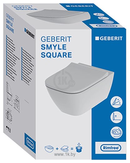 Фотографии Geberit Smyle Square Rimfree 500.683.00.2