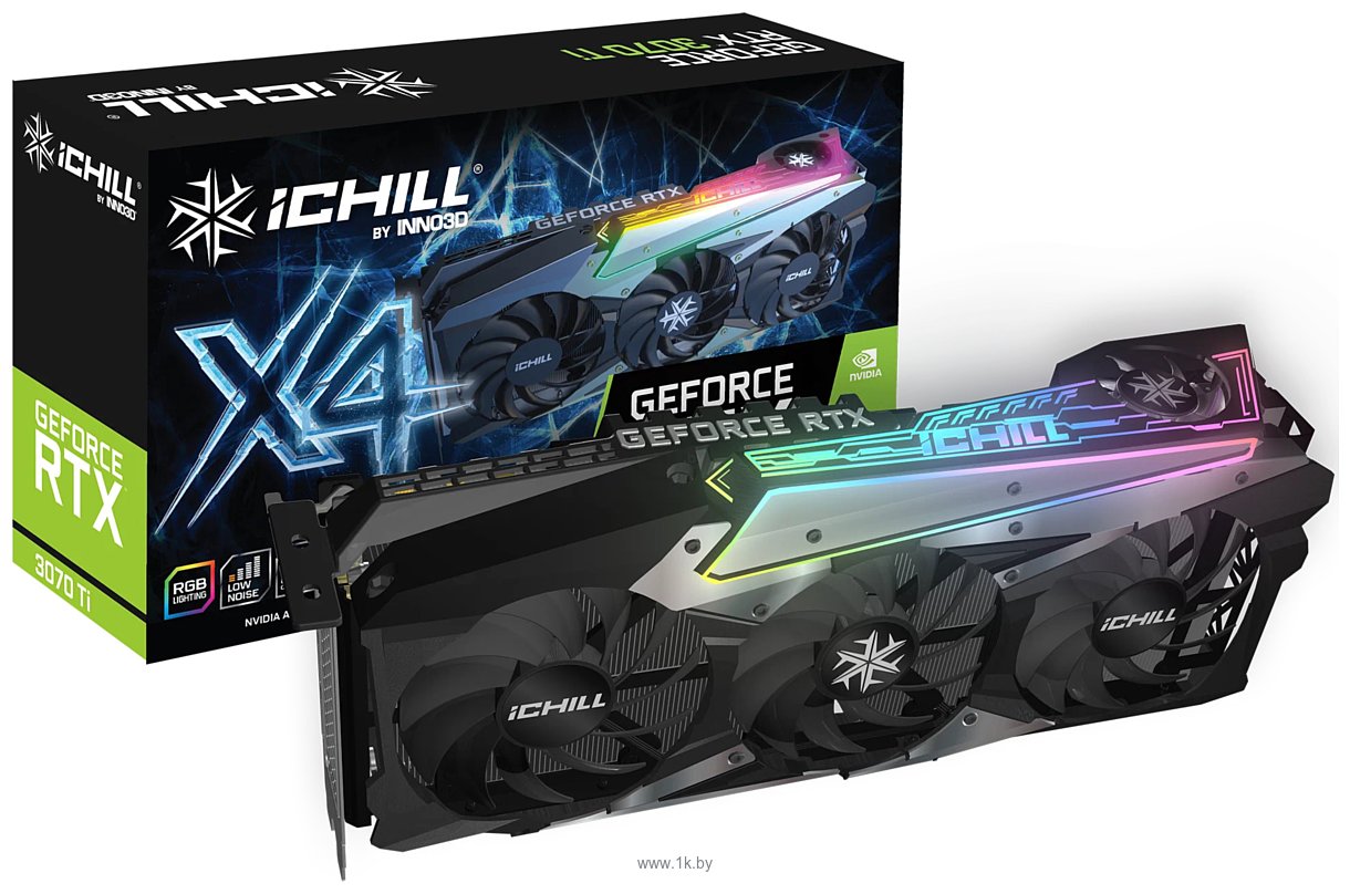 Фотографии INNO3D GeForce RTX 3070 Ti iChill X4 8GB (C307T4-086XX-1810VA36)