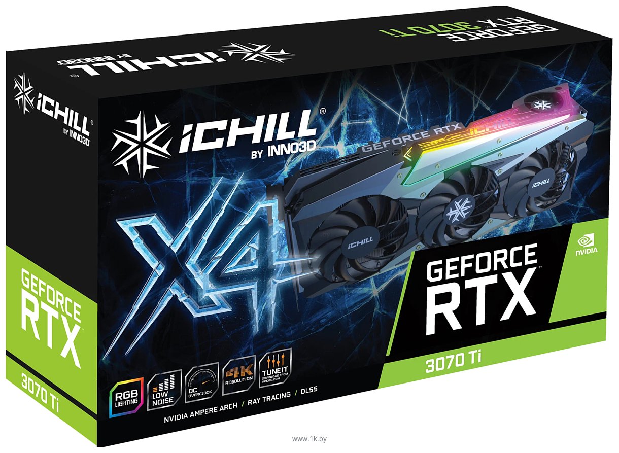 Фотографии INNO3D GeForce RTX 3070 Ti iChill X4 8GB (C307T4-086XX-1810VA36)