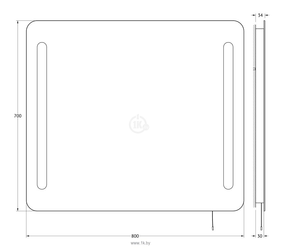 Фотографии Ellux Linea LED 80х70 (LIN-B2 9306)