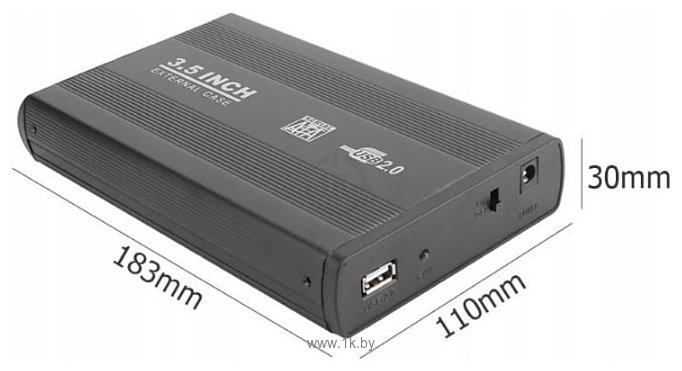 Фотографии USBTOP SATA – USB2.0 (черный, с блоком питания)