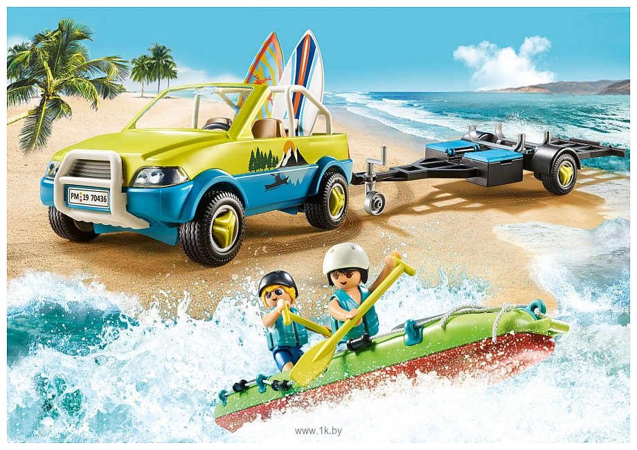 Фотографии Playmobil PM70436 Пляжный автомобиль с каноэ