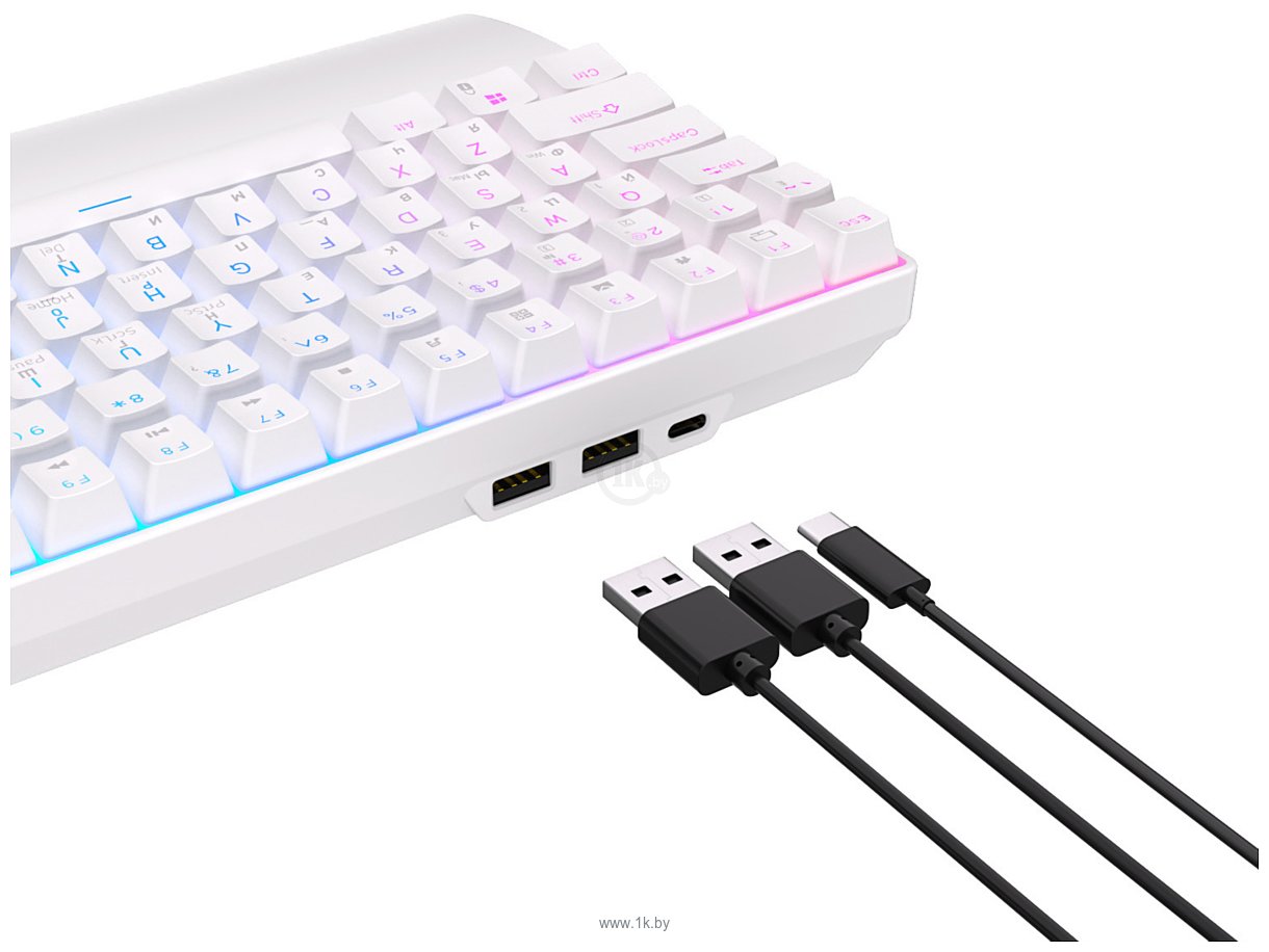 Фотографии Royal Kludge RK96 RGB white, RK Brown