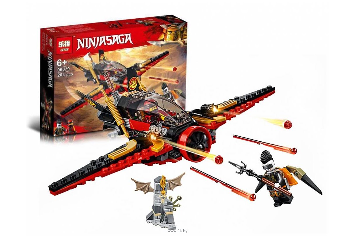 Фотографии Lepin NinjaGo 06079 Крыло судьбы аналог Lego 70650