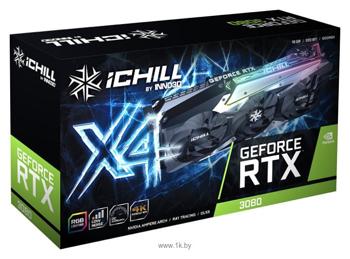 Фотографии INNO3D iCHILL GeForce RTX 3080 10240MB X4 (C30804-106XX-1810VA36)
