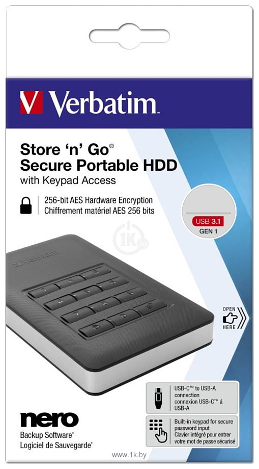 Фотографии Verbatim Store 'n' Go Secure 2TB 53403