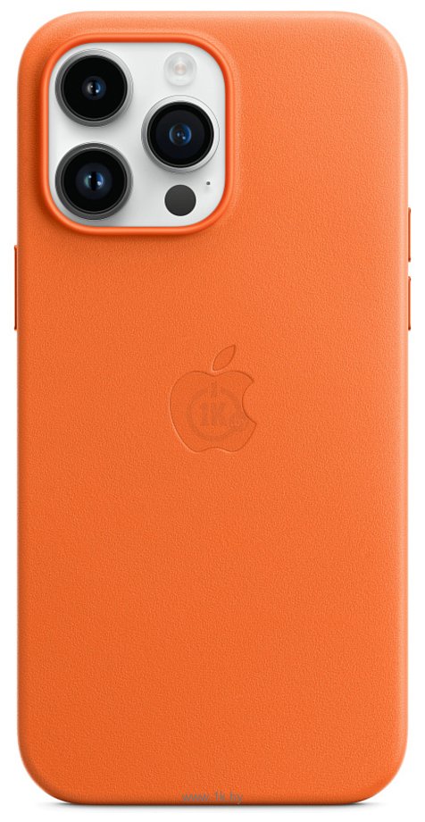 Фотографии Apple MagSafe Leather Case для iPhone 14 Pro Max (оранжевый)