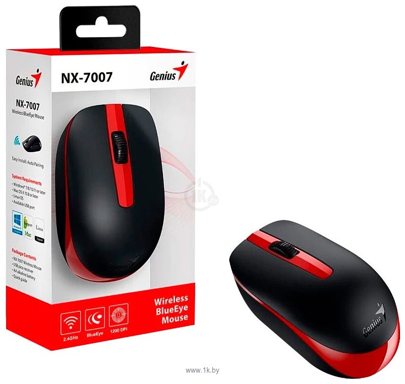 Фотографии Genius NX-7007 black/red