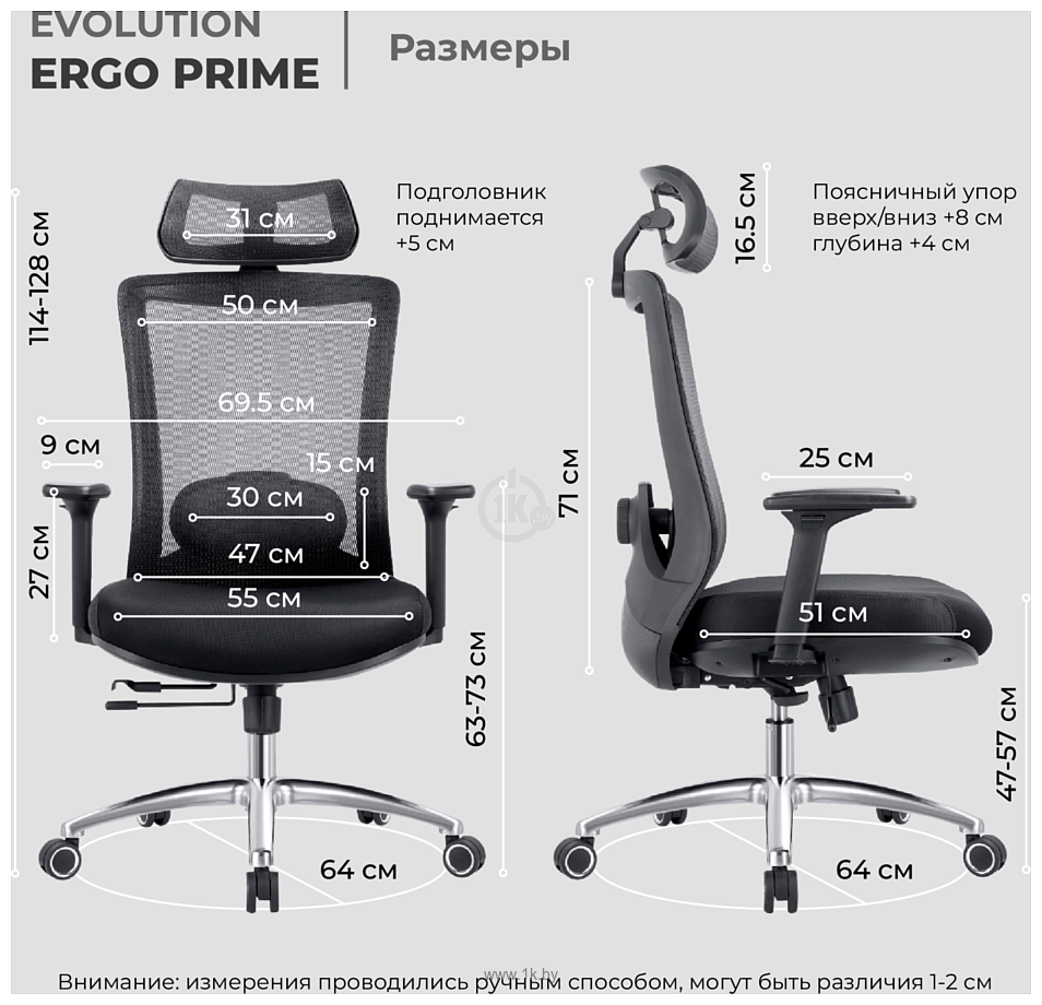 Фотографии Evolution ERGO Prime Grey (серый)