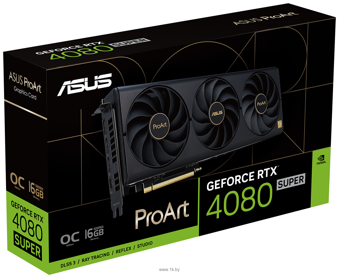 Фотографии ASUS ProArt GeForce RTX 4080 Super OC Edition 16GB GDDR6X (PROART-RTX4080S-O16G)