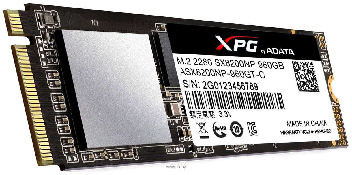 Фотографии ADATA XPG SX8200 960GB ASX8200NP-960GT-C